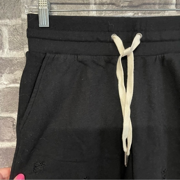 NWT N:philanthropy coco tie waist sweat shorts Black cat - Picture 3 of 10